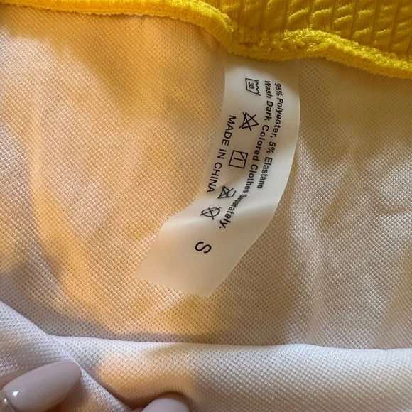 Vibrant Yellow Textured Bikini Set - Picture 2 of 5